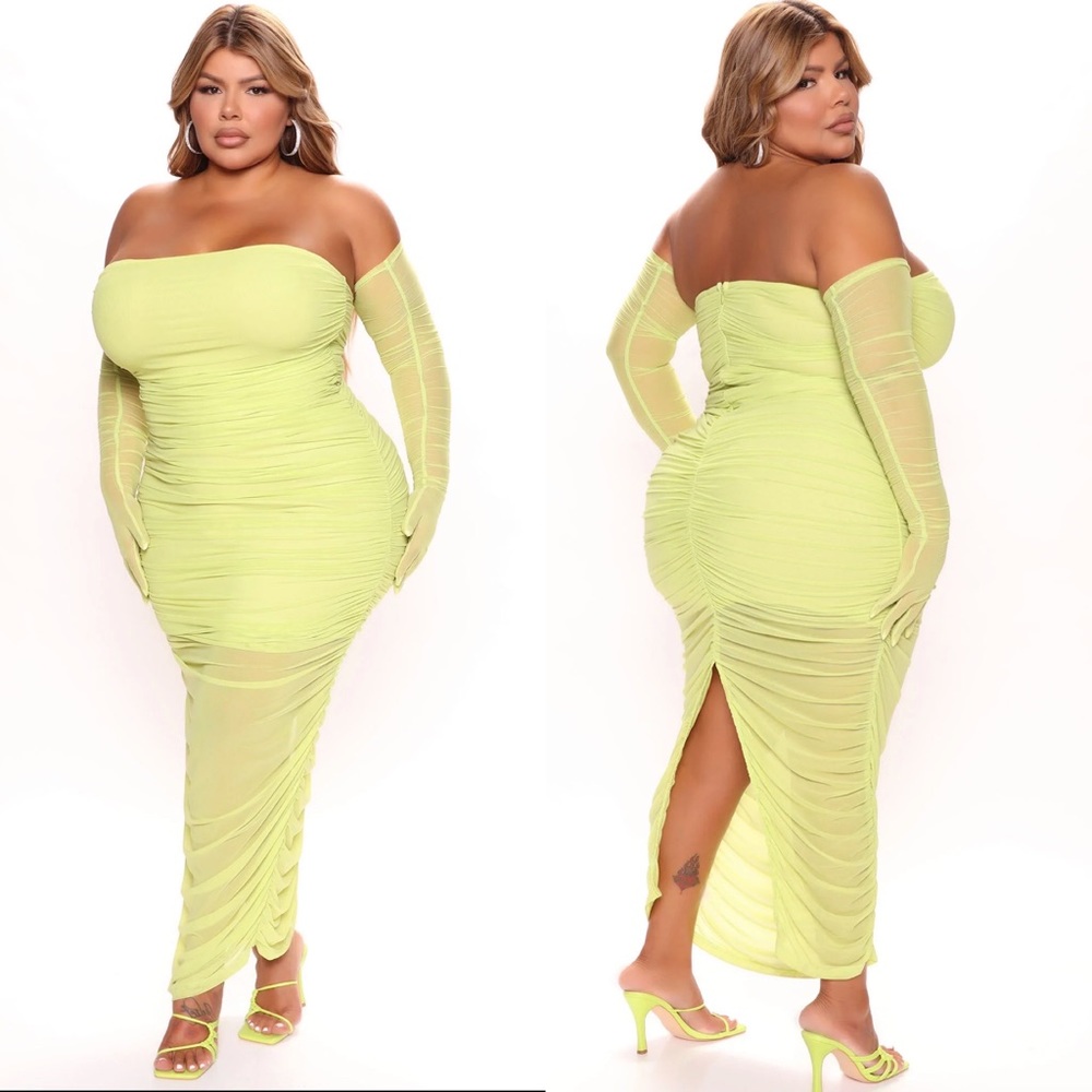 Fashion nova Gia mesh maxi dress plus size